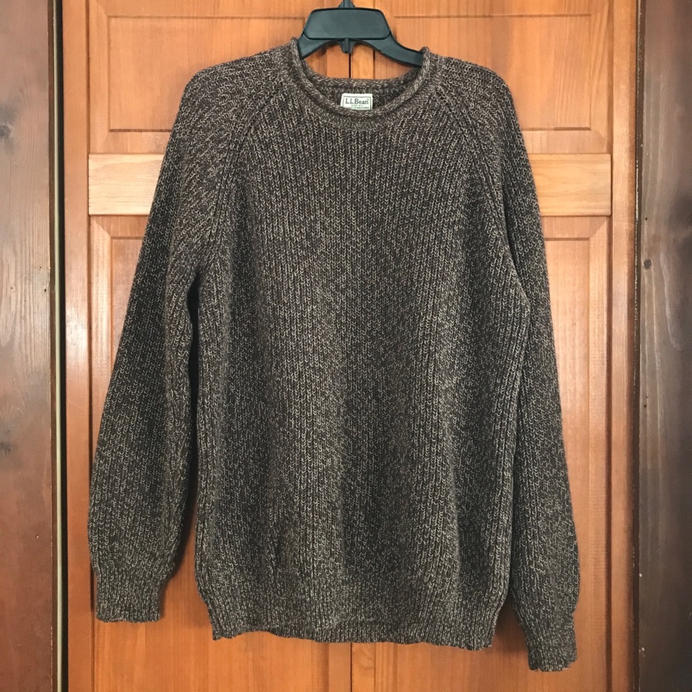 LL Bean Cotton Sweater Size Large Tall